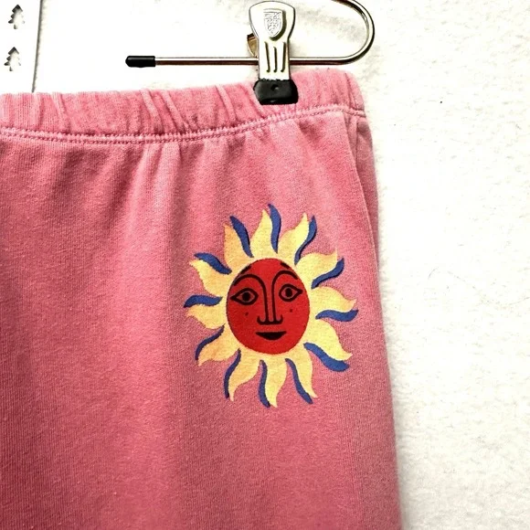 Wildfox Del Sol Knox S Small Sweat Pants in Pink Bubble Gum Joggers - Picture 3 of 10